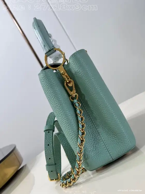 Official oldcobbler LOUIS VUITTON BB-29*16.5*9CM CAPUCINES 0616
